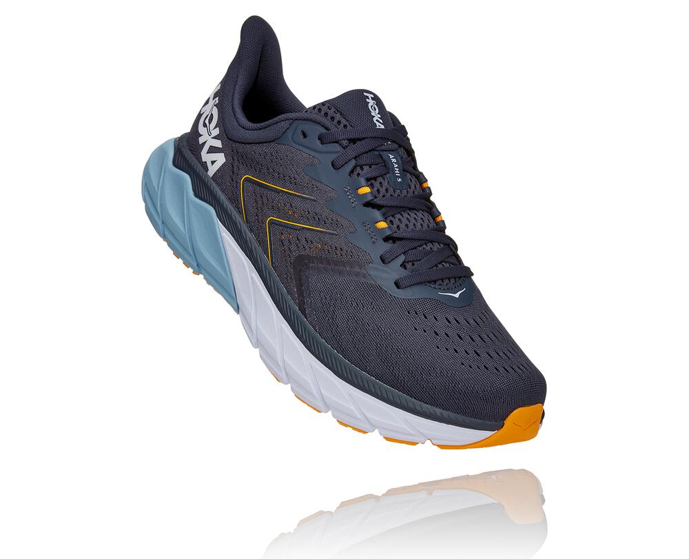 Hoka Arahi 5 Supportive Moški Tekaški Čevlji Modra SI-297568Y